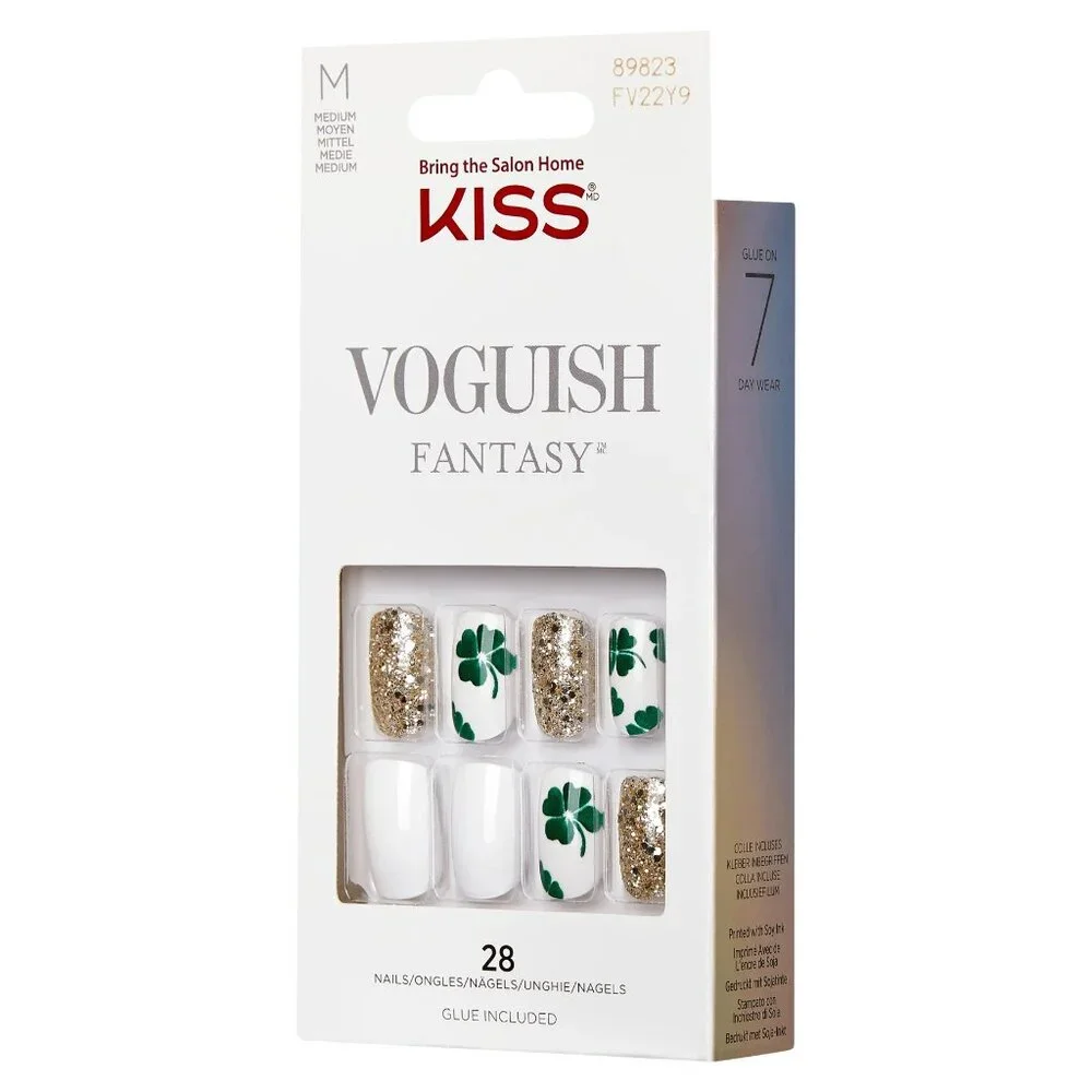 KISS Voguish Fantasy ST. PATRICK'S DAY Medium Length Nails - So Fine